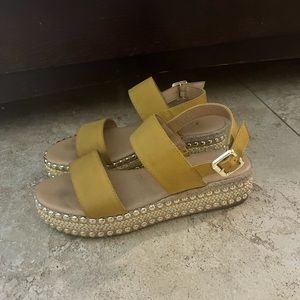 Yellow sandals
